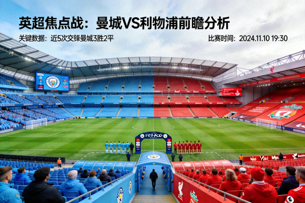 英超曼城对阵利物浦的焦点赛事前瞻分析配图：球场全景